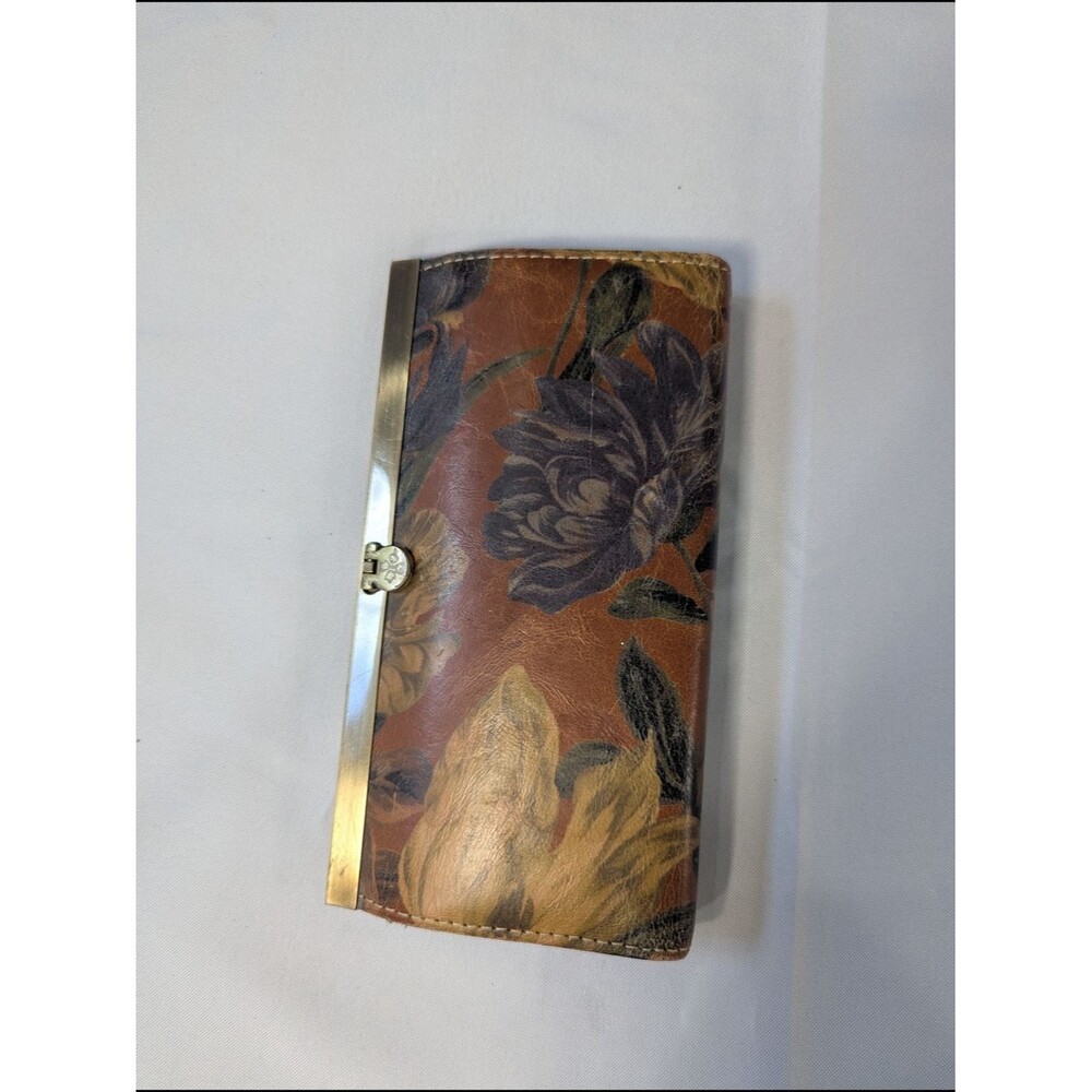 Patricia Nash - Floral Leather Clasp Cauchy Clutch Wallet